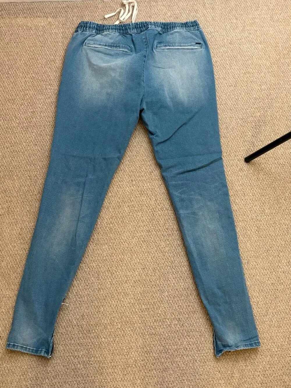 PacSun Jeans With Drawstring & Ankle Zippers